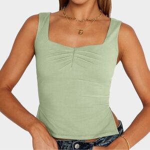 Trendy Queen Mint Green Tank Top